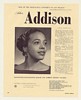 1957 Lyric Soprano Adele Addison Photo Booking Print Ad