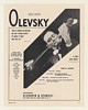 1960 Violinist Julian Olevsky Photo Booking Print Ad