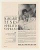 1960 Opera Soprano Margaret Tynes Photo Booking Ad