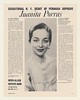 1960 Soprano Juanita Porras NY Debut Photo Print Ad
