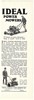 1926 Ideal Power Mowers Roller Wheel Types Print Ad