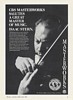 1986 Isaac Stern CBS Records Masterworks Photo Print Ad