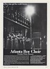 1986 Atlanta Boy Choir Photo Booking Print Ad