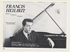 1986 Pianist Conductor Francis Heilbut Photo Booking Ad