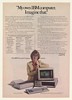 1982 IBM PC Personal Computer Lady Owns Print Ad