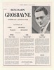 1939 Conductor Benjamin Grosbayne Photo Booking Ad