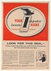 1961 Independent Insurance Look For This Seal Print Ad