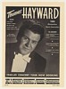 1948 Opera Tenor Thomas Hayward Photo Booking Print Ad