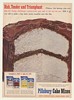 1954 Pillsbury White Cake Mix Rich Tender Triumphant Ad