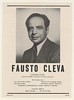 1948 Opera Conductor Fausto Cleva Photo Booking Ad