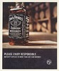 2006 Jack Daniel's Bottle Please Enjoy Responsibly Ad