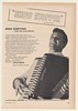 1960 Dick Contino Dallape Accordion Photo Print Ad