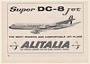 1960 Alitalia Airlines Super DC-8 Jet Aircraft Print Ad