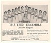 1962 The Teen Ensemble Concert Singers Photo Booking Ad