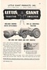 1948 Little Giant Tractor Sweeper Print Ad