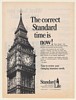 1968 Big Ben Clock Tower Standard Life Insurance Print Ad