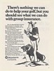 1973 Metropolitan Life Group Insurance Golf Golfer art Print Ad