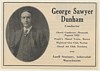 1923 Conductor George Sawyer Dunham Photo Booking Print Ad