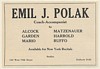 1923 Emil J Polak Coach Accompanist to Alcock Garden Mario Matzenauer Print Ad