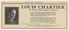 1923 Baritone Louis Chartier Photo Booking Management Print Ad
