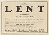 1923 Violinist Sylvia Lent Recital Booking Print Ad