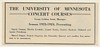 1923 The University of Minnesota Concert Courses Season 1923-1924 Print Ad