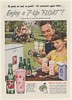 1953 7-Up Seven-Up Strawberry Ice Cream Float Summer Super Treat Print Ad