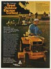 1970 Allis-Chalmers Lawn and Garden Tractor Great Outdoor Escape Print Ad