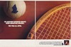 1986 Singapore Airlines U.S. Open Tennis Ball Racquet 2-Page Print Ad