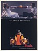 1986 Pinch Scotch Whisky Couple in Boat A Glorious Beginning Print Ad
