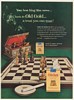 1954 Old Gold King Size Cigarette Chess Board Game Print Ad