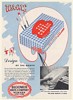 1948 Bloomer Bros Co Tra-Pac Ice Cream Carton Package Trade Print Ad