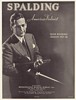 1937 Albert Spalding Violinist Photo Booking Print Ad