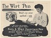 1905 Paul E Wirt Fountain Pen Don't Cry Over Spilled Ink Lady Writing Print Ad