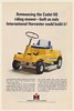 1968 IH International Harvester Cadet 60 Riding Mower Print Ad