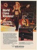 1990 Gloria Estefan Miami Sound Machine Audio-Technica Microphone Photo Print Ad