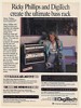 1990 Ricky Phillips DigiTech Bass Rack Photo Print Ad