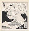 1989 Angostura Aromatic Bitters Clever Romantic Toast Illustration Print Ad