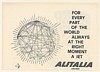 1963 Alitalia Airlines For Every Part of the World Illustration Print Ad