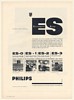 1963 Philips Electromagnetic Storage ES-0 ES-1 ES-2 ES-3 Telegraph Exchanges Ad