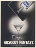 2001 Absolut Fantasy Pouring Vodka From Advertisement Print Ad