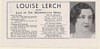 1937 Louise Lerch Soprano Metropolitan Opera Photo Booking Print Ad