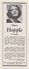 1937 Mary Hopple Contralto Photo Booking Print Ad