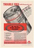 1957 Gillett and Eaton Wire Insert Pistons Trouble Free Print Ad