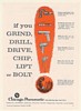 1957 Chicago Pneumatic Tools Chipper Screwdriver Drill Impact Wrench Print Ad