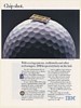1992 IBM PS/2 Golf Scoring System Computer Chip on Golf Ball Print Ad