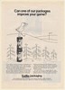 1970 Spalding Golf Balls Package EasTex Improve Your Game Golfer art Print Ad