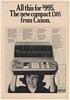 1968 Canon 130S Electronic Calculator All This for $995 Print Ad