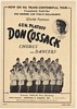 1948 Gen Platoff Don Cossack Chorus and Dancers Photo Booking Print Ad