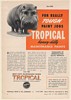 1952 Tropical Heavy-Duty Maintenance Paint for Really Tough Jobs Hippopotamus Ad